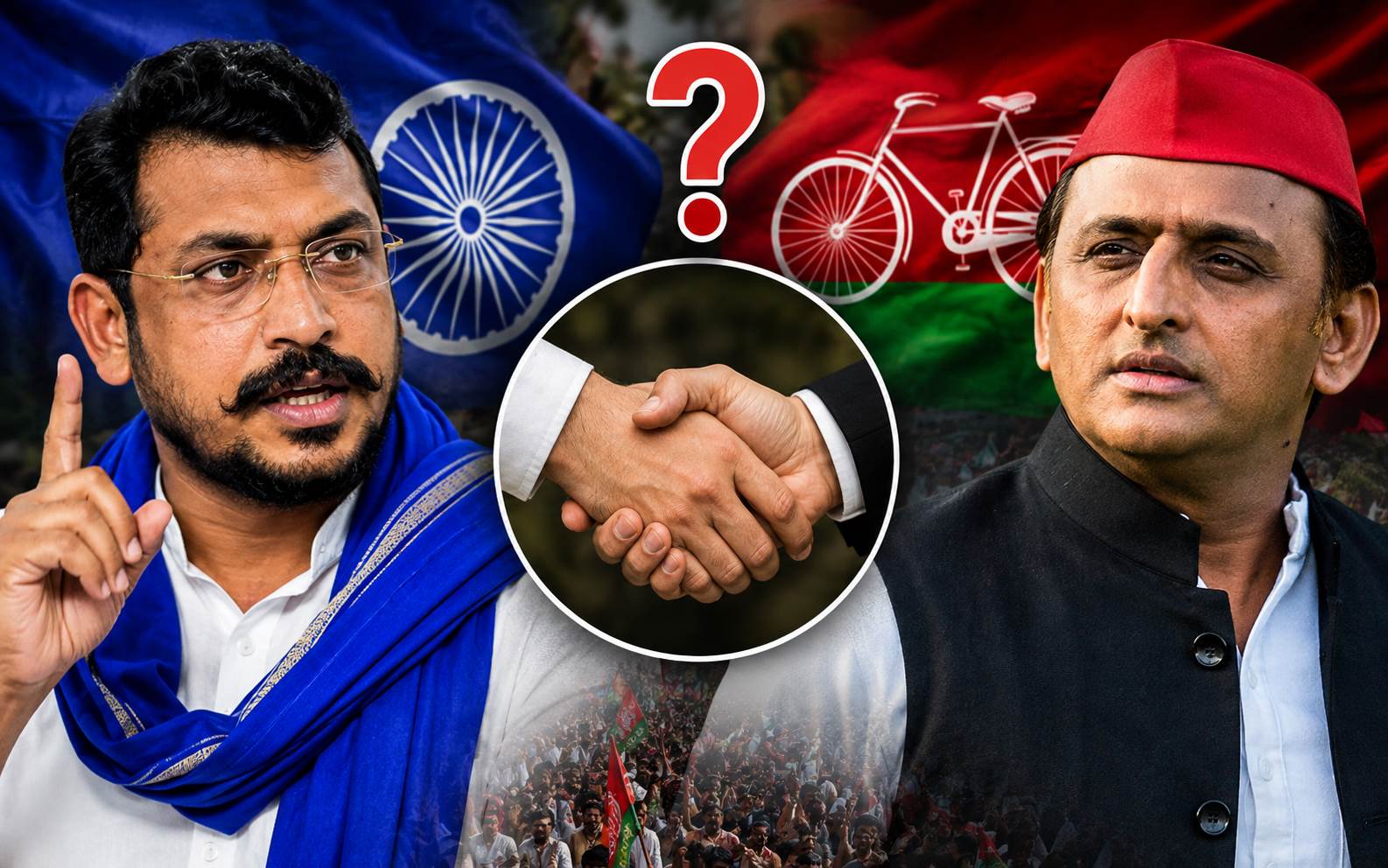 چندر شیکھر آزاد نے اتحاد کا دیا اشارہ، کیا اکھلیش یادو سے ہاتھ ملائیں گے؟