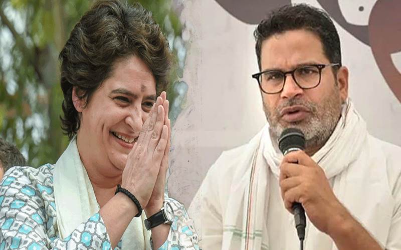 پرینکا گاندھی کی پرشانت کشور سے ملاقات، سیاسی سرگرمیاں تیز