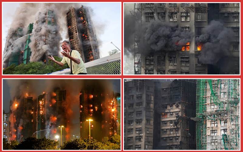 ہانگ کانگ حادثہ:اب تک 128 افراد ہلاک،76 سال میں سب سے بڑا سانحہ،جانیے کیا ہے اب حال؟