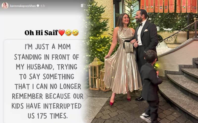 کرینہ کپور کی فینس  کے لیے مزاحیہ پوسٹ، والدین کی زندگی پر اپنے دلی خیالات کا اظہار