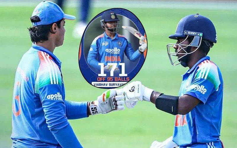  ایشیا کپ انڈر19:ویبھو سوریاونشی کی تباہ کن بلےبازی، یو اے ای کی خلاف 95 گیند پر بنائے171 رنز