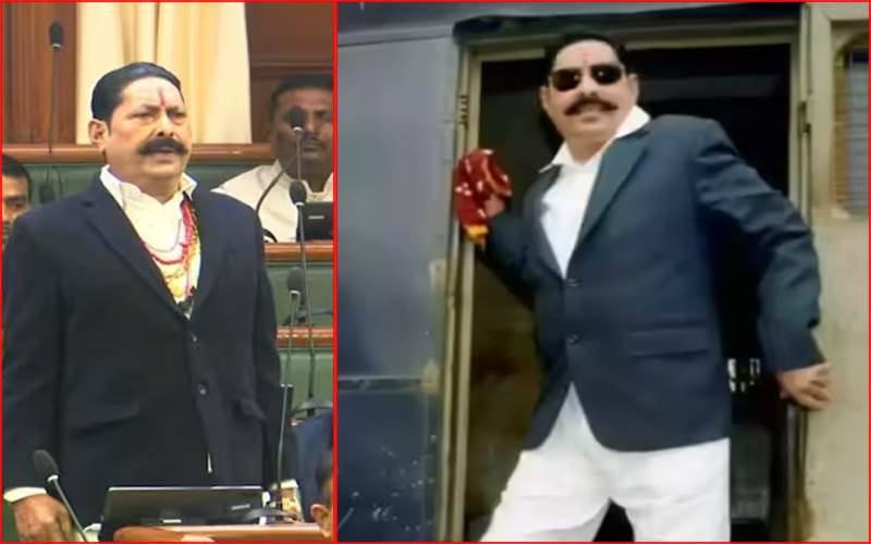 اننت سنگھ جیل سے سیدھے پہنچے اسمبلی ، انوکھے انداز میں لیا حلف 