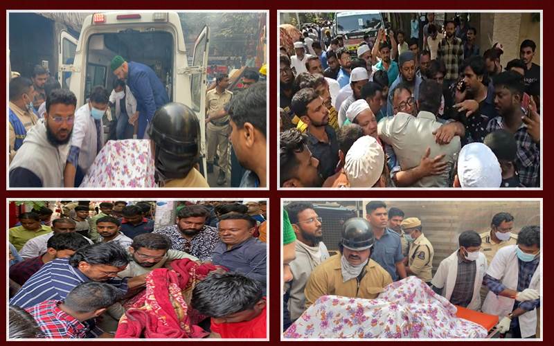 حیدرآباد نامپلی آتشزدگی واقعہ:5  افراد کی موت  کی تصدیق 