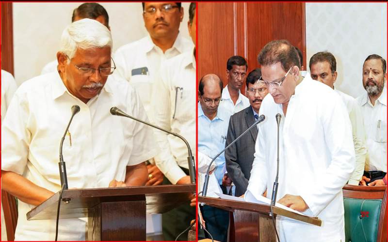 محمد اظہر الدین اور پر وفیسر کودنڈا رام نے قا نون سا ز کونسل  کے عہدے کا لیا  حلف 