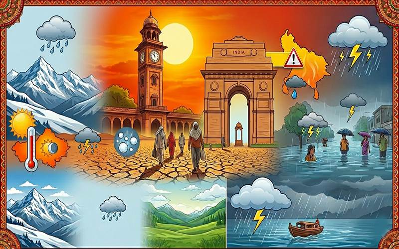 ملک کی بیشتر ریاستوں میں گرمی کا قہر ،اتر پردیش میں درجہ حرارت 46 ڈگری سے تجاوز