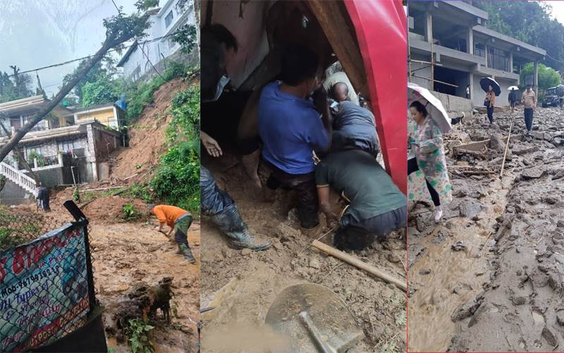 مغربی بنگال: دارجلنگ میں لینڈ سلائیڈنگ ، 14 افراد ہلاک