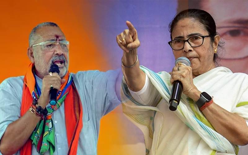  مسلم ووٹ حاصل کرنے کے لیے سادھو سنتوں پر لاٹھی چارج کروایا، ممتا بنرجی پر گری راج سنگھ کا الزام