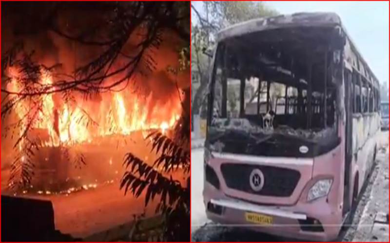 دہلی میں مچھر بھگانے والی اگربتی سے بس میں لگی آگ، کنڈکٹر کی موت