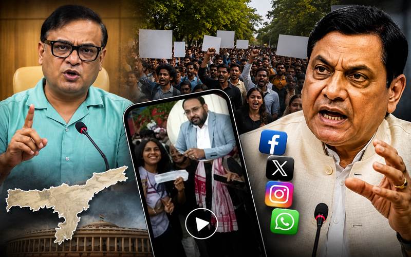 آسام میں احتجاج، وزیر اعلیٰ کا بیان اور سوشل میڈیا ویڈیو پر اٹھتے سوالات