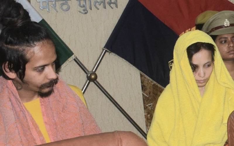 میرٹھ قتل کیس: مسکان ماں بنی، جیل میں بند ساحل نے قیدیوں کے ساتھ منایا جشن