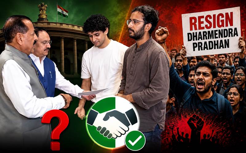 حکومت اور سی جے پی کا مذاکرات۔ دھرمیندر پردھان کے استعفے کا مطالبہ برقرار
