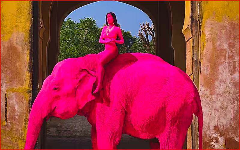 جے پور میں روسی فوٹوگرافر اور گلابی ہاتھی کو لیکر کیا ہے تنازعہ؟