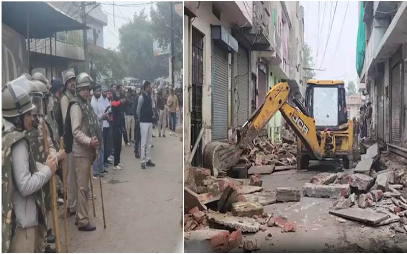 جے پور :مسجد تنازعہ کے بعد بلڈوزر ایکشن، امام چوک پر کئی پراپرٹیز زمین دوز