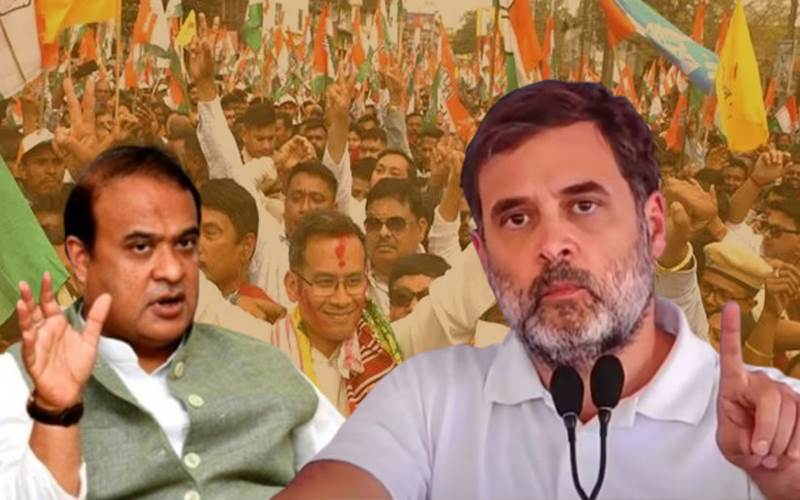 آسام کے سی ایم کرپٹ ہیں،اقتدار میں آتے ہی جیل بھیجیں گے!راہل گاندھی 