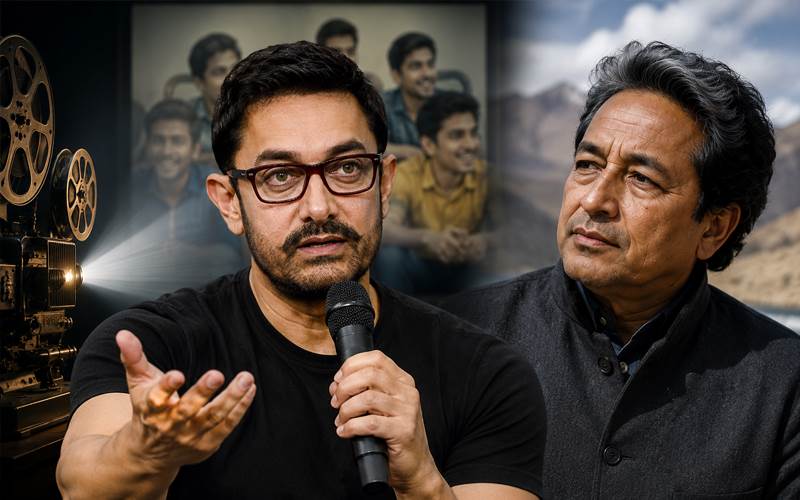 عامر خان کا بڑا انکشاف، فلم بنتے وقت ہم سونم وانگچک کو جانتے ہی نہیں تھے