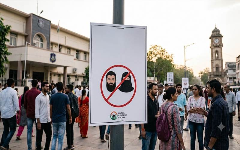 گجرات پولیس کی نئی ایس او پی پر تنازع: داڑھی، نقاب اور عربی الفاظ اب 'بنیاد پرستی' کی علامت؟