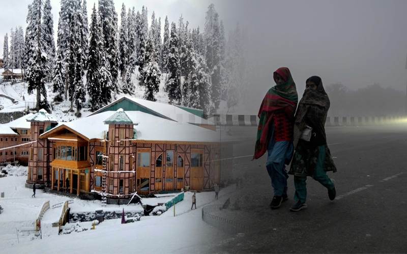 ہماچل، جموں و کشمیر میں برف باری، تو کہیں سرد لہر اور دھند کا الرٹ جاری