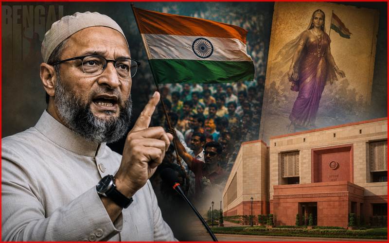  وندے ماترم کو قومی ترانے کے برابر درجہ دینے کے منصوبے پر اسد الدین اویسی کا سخت رد عمل