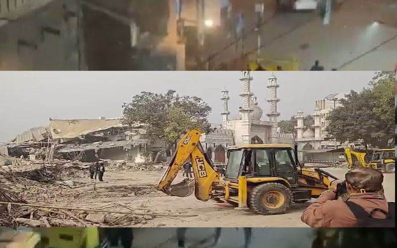  مسجد فیض الہٰی کے احاطے میں بلڈوزر کاروائی، تشدد کےالزام میں 5 افراد حراست میں 