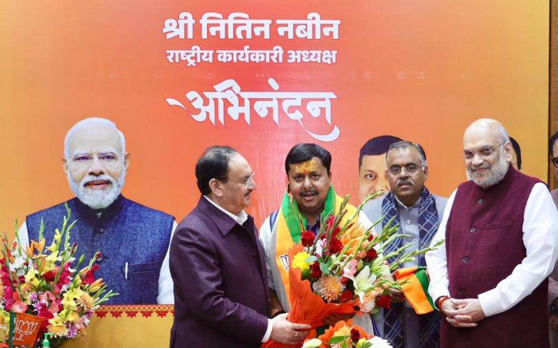 نتن نبین نے بی جے پی کے کارگزارصدر کاعہدہ سنبھالا