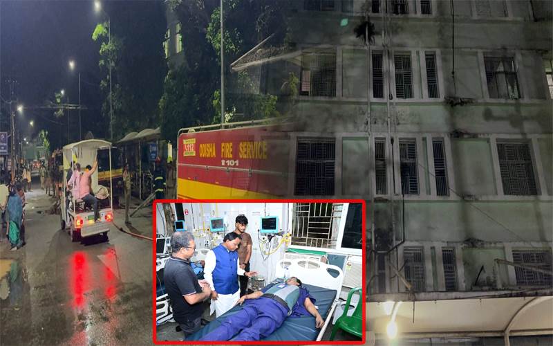 اڈیشہ: کٹک کے ایس سی بی  میڈیکل کالج میں لگی بھیانک آگ ، 10 مریضوں کی موت