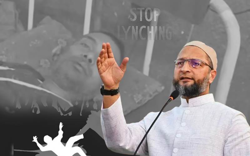 نوادہ ماب لنچنگ پر اویسی  کا سخت رد عمل؛اطہر کے ساتھ  یہ سب اس لیے ہوا کہ وہ مسلمان  تھا