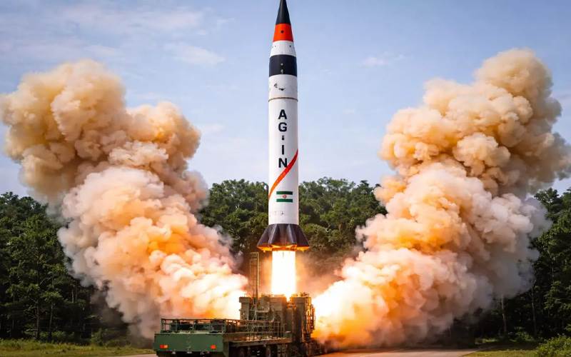 ہندوستان نے جوہری صلاحیت سے لیس اگنی3 بیلسٹک میزائل کا کیا کامیاب تجربہ 