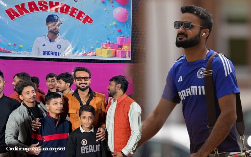 ہندوستانی کرکٹر آکاش دیپ کی سالگرہ، ساسارام ​​میں جشن کا ماحول 
