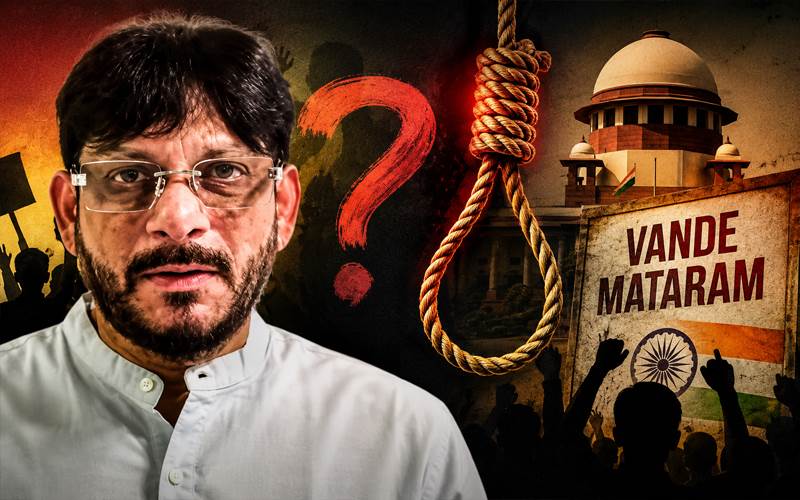 کیا مخالفت پر پھانسی دیں گے؟ وندے ماترم معاملے پر وارث پٹھان کا سوال