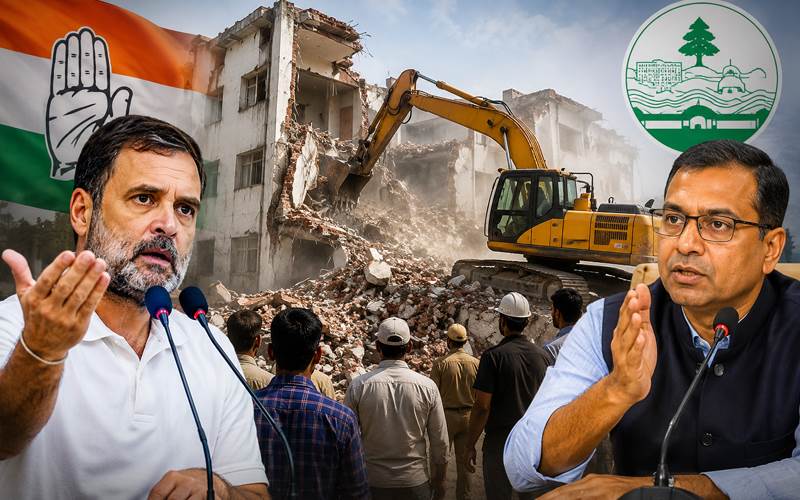 جوہر یونیورسٹی انہدام تنازع: کانگریس نے بلڈوزر کارروائی پر اٹھائے سوال، آر ڈی اے اپنے فیصلے پر قائم