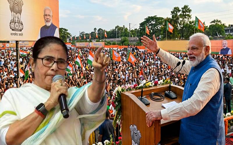 ٹی ایم سی کے گناہوں کا پیالہ اب بھر چکا ہے: پی ایم مودی نے ممتا بنرجی کو  دیا کھلا چیلنج 