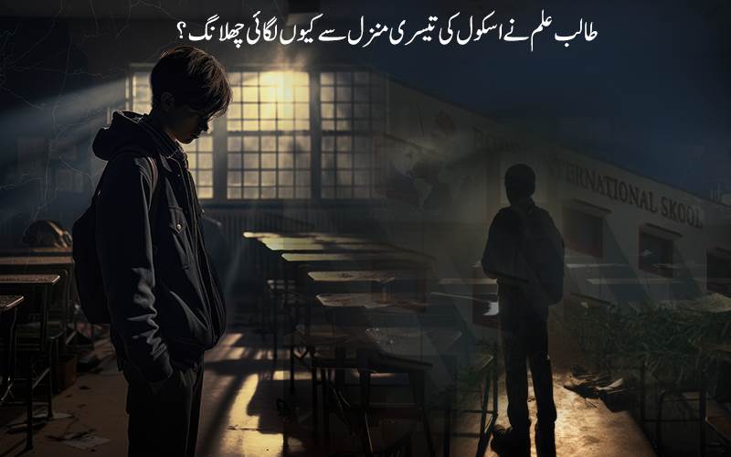 آخر ایسا کیا ہوا کہ  آٹھویں جماعت کے طالب علم نے اسکول کی تیسری منزل سے لگادی   چھلانگ ،جانیے تفصیل؟