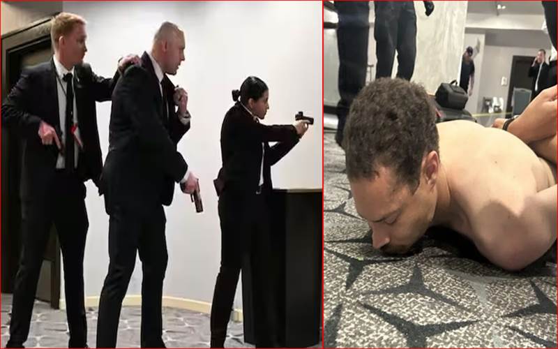 واشنگٹن کے ہوٹل ہلٹن میں فائرنگ، صدر ٹرمپ اور نائب صدر وینس  تھےموجود ،مشتبہ حملہ آور گرفتار 