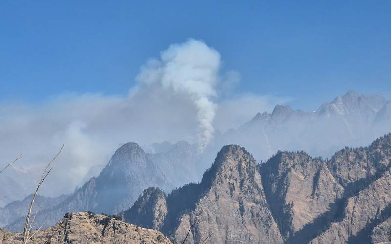 اتراکھنڈ: چمولی کے نندا دیوی نیشنل پارک میں آگ بے قابو