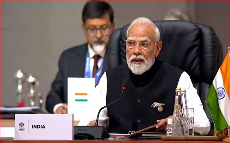 جی-20 سربراہی اجلاس سے پی ایم مودی کا خطاب:ترقی کے پیمانوں کو تبدیل کرنے کی مانگ، پیش کی3 تجاویز 