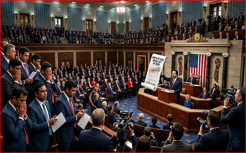 امریکہ میں ایچ -1 بی ویزاپر 3 سالہ پابندی کی تجویز