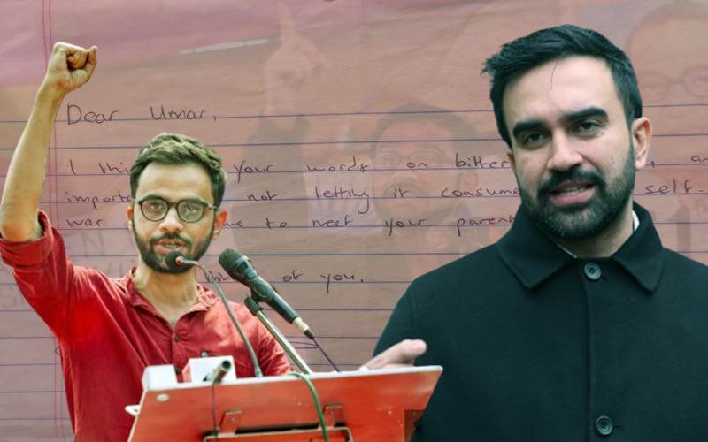 زوہران ممدانی کا عمر خالد کو خط،یکجہتی کا اظہار،کہی یہ بڑی بات