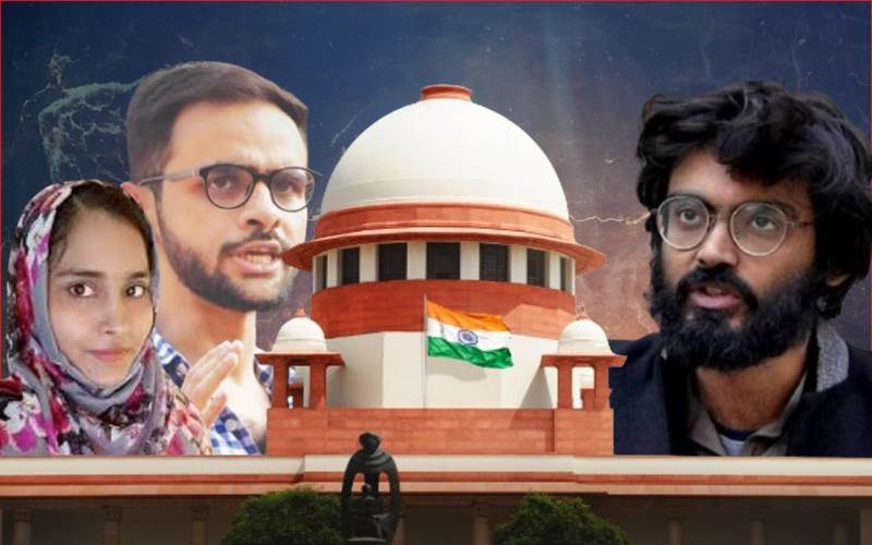 سپریم کورٹ میں عمر خالد سمیت دیگر کی  ضمانت عرضی  پر آج پھر سماعت ، کیا  جیل سے ہوں گےرہا ؟