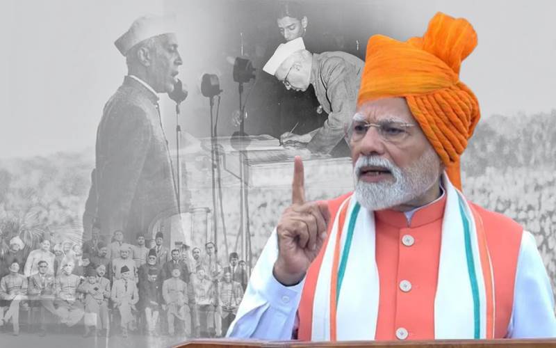 لوک سبھا میں وندے ماترم پر بحث :مسلم لیگ کے دباؤ میں وندے ماترم کو تقسیم کیا گیا،پی ایم مودی کا کانگریس پر حملہ