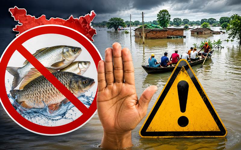 بہار: سیلابی پانی کی مچھلیوں سے خطرہ، حکومت کی اہم ایڈوائزری