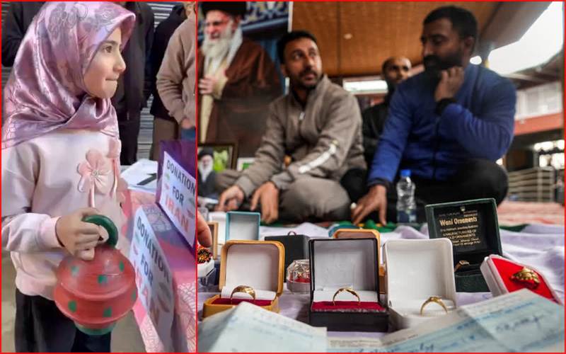 ایران کی مدد کیلئے جموں و کشمیر میں عطیہ مہم جاری،چھوٹے چھوٹے بچے اور بچیاں بھی مدد کے لیے سرگرم