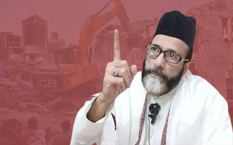 بریلی: مولانا توقیر رضا کے قریبی ساتھی کے خلاف کاروائی، 16 دکانیں بلڈوز