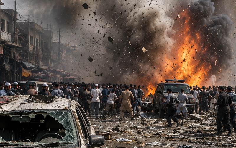پاکستان میں زوردار بم دھماکہ، 9 افراد کی موت،متعدد افراد شدید زخمی