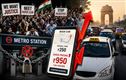 جنتر منتر احتجاج کے باعث میٹرو اسٹیشن بند، کیب کرایوں میں زبردست اضافہ